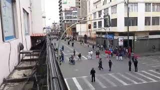 Lunes 7 de octubre 4to día del Paro Indígena en Ambato