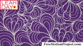 Free Motion Quilting Video: Feather Fans