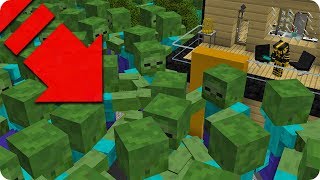 APOCALIPSIS DE ZOMBIES MUTANTES EN MI CASA EN MINECRAFT ?
