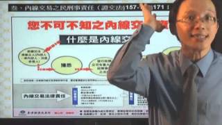 律師司法官考試-證券交易法_內線交易-1 宇法李俊德老師主講