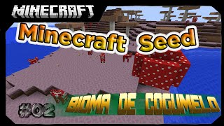 Minecraft seed 1.8+ #2 Bioma de cogumelo