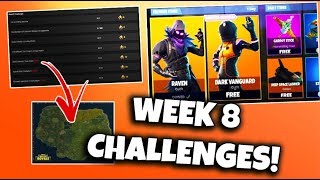 SEARCH BETWEEN 3 BOATS LOCATION ON FORTNITE BATTLE ROYALE!! *NEW* LEAKED FORTNITE WEEK 8 CHALLENGES!