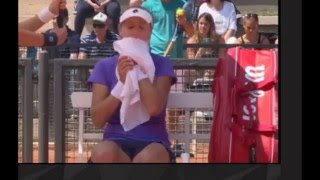 WTA Рим (1 круг.09.05.2016) - засветы теннисисток на корте