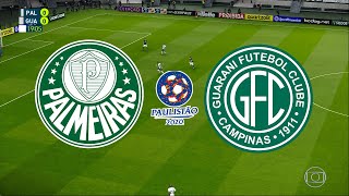 PALMEIRAS X GUARANI - CAMPEONATO PAULISTA 2020 – 7ª RODADA - 20/02/2020 - PES 2020