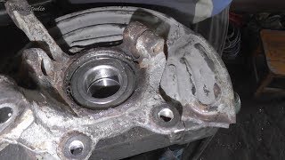 Замена подшипника передней ступицы Renault Kangoo