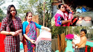 Bengali Vlog #day 2 বাপের বাড়িতে আজ কি ভুল করলাম ! ২ মিনিটে আসামের পায়েস Bengali Pitha Recipe