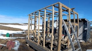Строительство балка для охоты и рыбалки.