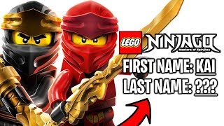 The LEGO Ninjago Ninja's LAST NAMES Revealed! (2019)