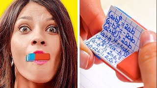 TRIK DAN RAHASIA LUCU DI SEKOLAH YANG KAMU HARUS TAHU|| Trik Kembali ke Sekolah oleh 123 Go Like!