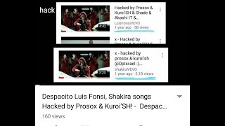 DASPASITO VIDEO  REMOVE LUIS FONSI SONG HACKED BY PROSOX