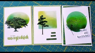 Schablonentechnik für traumhafte Hintergründe/ Kraft der Natur/ Stampin`Up!