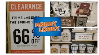 SHOP WITH ME HOBBY LOBBY!  FARMHOUSE CLEARANCE! RUN DEALS!