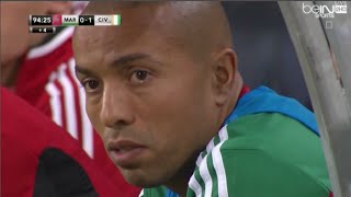Maroc vs cote d'ivoire شاهد ملامح حسين خرجه بعد هزيمة المنتخب المغربي امام الكوت ديفوار