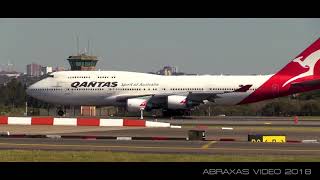 Qantas 747-438/ER [VH-OEI] - Departure from Sydney - 6 May 2018