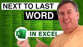 Excel Second To Last Word In Excel - 2478