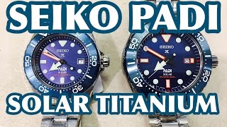 SEIKO PADI TITANIUM SOLAR LIMITED EDITION SBDJ015 SBDN035