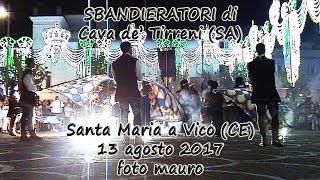 santa maria a vico (ce) festa "Maria SS. Assunta" sbandieratori cava de' tirreni (sa) 13 agosto 2017