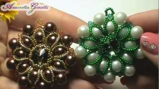 Tutorial  - Ciondolo a tutto perle - peyote
