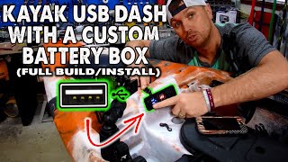 2020 Custom Kayak USB Panel & Battery Box, CHEAP, DIY | How to install | Step by Step