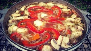 ШУРПА ИЗ СВИНИНЫ В КАЗАНЕ НА КОСТРЕ. РЕЦЕПТ ПРИГОТОВЛЕНИЯ ШУРПЫ