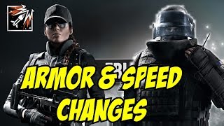 Rainbow Six Siege Speed and Armor changes R6 1 speed more viable vs 3 speed