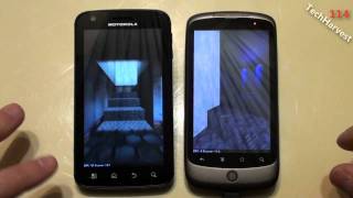 Motorola ATRIX (Froyo) vs HTC Nexus One (Gingerbread): Benchmarks