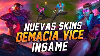 NUEVAS SKINS DEMACIA VICE LUCIAN Y GAREN