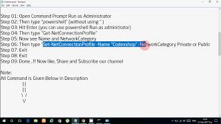 How to Change Private Network to Public Network in windows 10 - FULL VIDEO