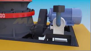 Дробилка конусная (анимация, видео урок) MP CC-300 Sandvik CH-440 МП Минералс