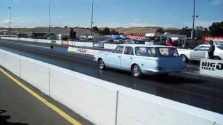 11 second Slant Six Valiant Station Wagon - Mopars North of the Gate 2009