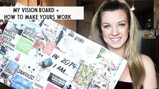 My Vision Board for 2019 | Vision Board Example for 2019