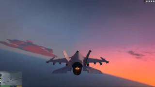 GTA 5: Угнать истребитель с военной базы и сбить самолёт! Смотрим!