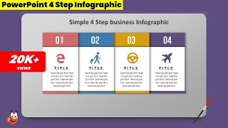 1.Create 4 Step BUSINESS infographic/Powerpoint Presentations/Graphic Design