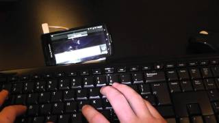 Sony Ericsson LiveDock - Explained & Demonstrated with Wireless Keyboard & Mouse