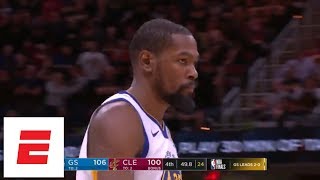 Kevin Durant's 'deja vu' dagger from Game 3 of 2018 Finals: All the angles, all the reactions | ESPN