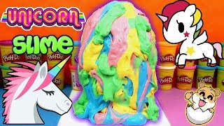 Huevo Sorpresa Gigante de Slime de Unicornio en Español - Eva y Lina