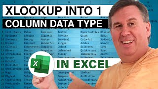 XLOOKUP Into Excel Data Types - 2332