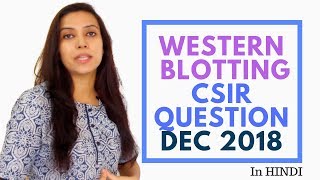Western Blotting | CSIR Life Science Questions