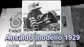 Танк из картона - Ansaldo modello 1929 (Часть 1-Башня и колёса)