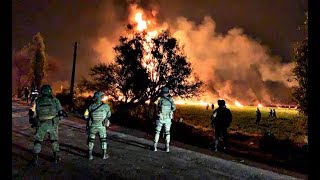 Momento exacto de la explosión de toma clandestina en Tlahuelilpan, Hidalgo