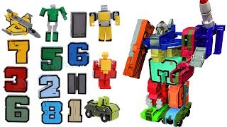 Трансботы Боевой Расчет - Цифры Трансформеры Transbot игрушки машинки Видео для детей #MrGeor