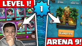 ARENA 9 MIT LEVEL 1 + LEGENDÄRE TRUHE ÖFFNEN! • Clash Royale Deutsch