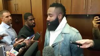 James Harden after historic night vs. LeBron, Cavs