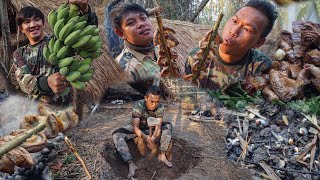 ทำบ่อเก็บน้ำ ใส้ย่างน้ำจิ้ม 3 รส โคตรจิ๊ด!!! | สร้างบ้านในป่า ครั้งที่ 6