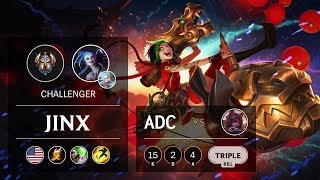 Jinx ADC vs Xayah - NA Challenger Patch 9.12