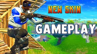 BLUE STRIKER SKIN PC GAMEPLAY- Fortnite Battle Royale New Free PS Plus Skin on PC