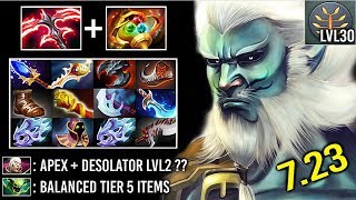 DESOLATOR LVL 2 + APEX 7.23 Scepter PL 30 Level Delete Enemy in 1 Sec Most Cancerous Hero Dota 2