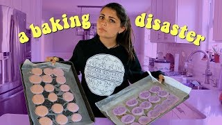 I tried making macarons...FAIL (baking with sydney)