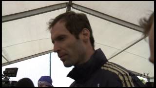 Petr Cech pre Chelsea vs Benfica