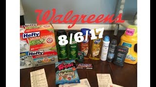 WALGREENS Couponing Haul 8/6/17 | Gotta Love NICE CASHIERS!!!